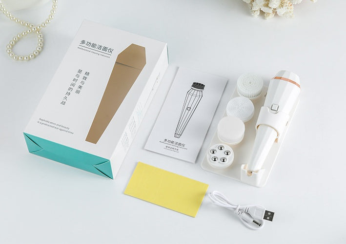 GlowPulse 4 in 1 Electric Facial Cleansing Brush