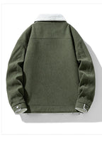 Men's Jackets and Coats Fashion Warm Corduroy Thick Coats 2024 Winter Fashion Men's Coats Down Jackets Men's Cotton Clothing