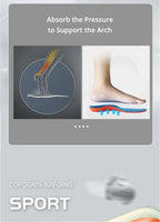 Orthopedic Sports Elasticity Insoles For Shoes Sole Unisex Technology Shock Absorption Breathable Running Insoles
