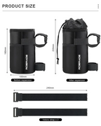 RIDERACE Bike Water Bottle Carrier Pouch Portable MTB Road Cycling Insulated Kettle Bag Riding Equipment Bicycle Handlebar Bag