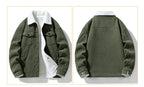 Men's Jackets and Coats Fashion Warm Corduroy Thick Coats 2024 Winter Fashion Men's Coats Down Jackets Men's Cotton Clothing