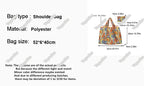 Large Capacity Foldable Portable Supermarket Environmentally Friendly Shopping Grocery Bag, Waterproof Shoulder Storage Bag