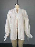 Fashion White Shirts Women Long Sleeve Oversize Blouse 2025 New Spring Summer Basic Tops Cotton Chic Shirt for Women