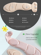 Memory Foam Insoles Women High-heel Shoes Insoles Anti-slip Cutable Insole Comfort Breathable Heel Protection Massage Shoe Pads