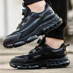 Men's Safety Shoes Protection And Elastic Safety Boots Fashionable Casual Shoes Breathable Odor Protection Men's Work Shoes