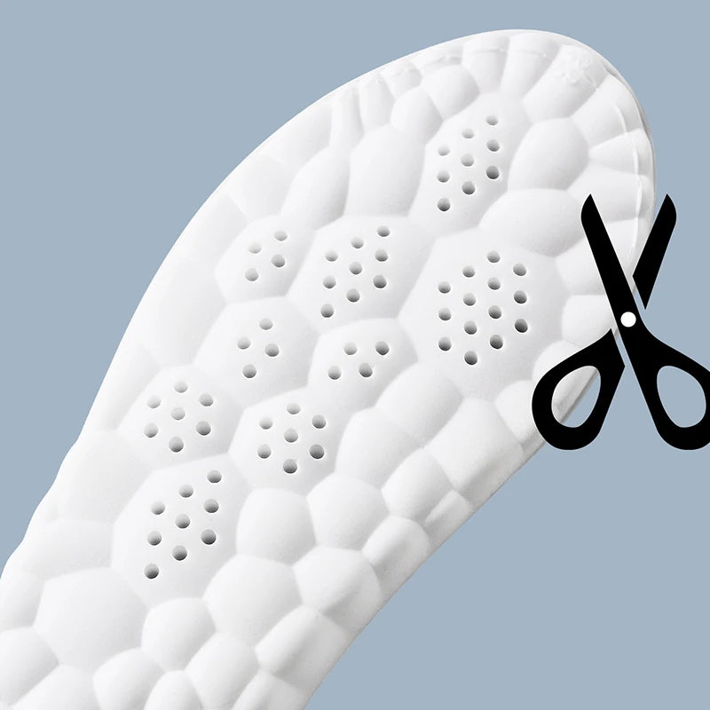 Latex Sport Insoles Soft High Elasticity Shoe Pads Orthotic Breathable Deodorant Shock Absorption Cushion Arch Support Insole