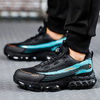 Men's Safety Shoes Protection And Elastic Safety Boots Fashionable Casual Shoes Breathable Odor Protection Men's Work Shoes